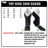 Защита голени Top King (TKSGBL-01 black/white)