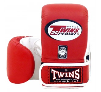 Тренировочные снарядные перчатки Twins Special (TBGL-3F 2T red/white)