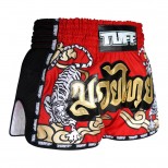 Одежда муай тай, шорты для тайского бокса TUFF ретро (MRS-301-RED-S)