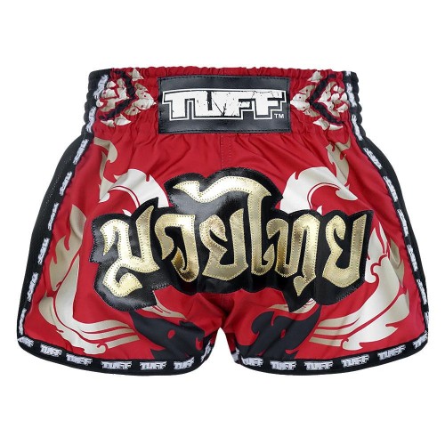 Одежда тайский бокс, шорты TUFF ретро (MRS-206-RED-S)