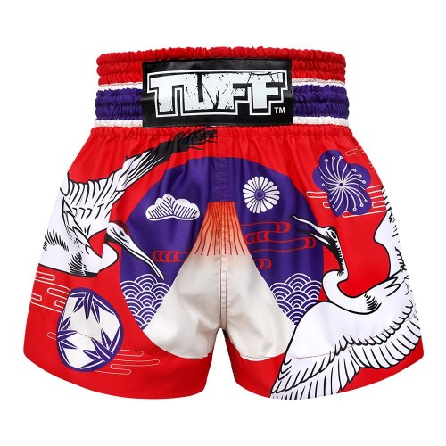 Магазин тайской экипировки, шорты для тайского бокса TUFF (MS-639-RED-S)