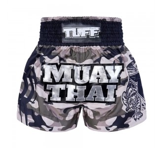 Шорты для тайского бокса TUFF традиционные (MS-640-GRY-S)