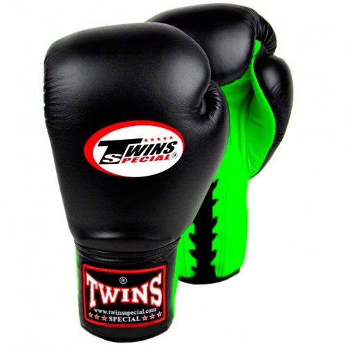 Детские боксерские перчатки Twins Special (BGLL-1 black-green)