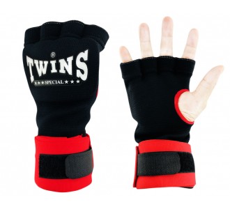 Боксерские быстрые бинты Twins Special (CH-7 black/red)