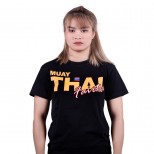 Футболка тайский бокс Fairtex (TST-178 Neon gold)