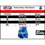 Женские шорты для тайского бокса Fairtex (BS-202 blue)