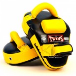 Боксерские лапы Twins Special (KPL-11 black-yellow)