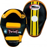 Боксерские лапы Twins Special (KPL-11 black-yellow)