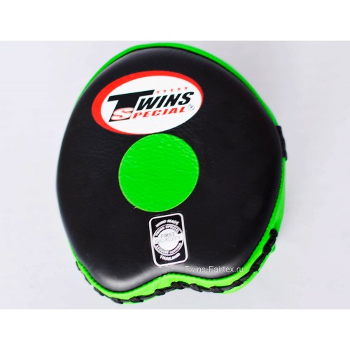 Боксерские ударные лапы Twins Special (PML-13 black-green)