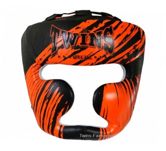 Детский боксерский шлем Twins Special (HGL-3 TW2 black-orange)