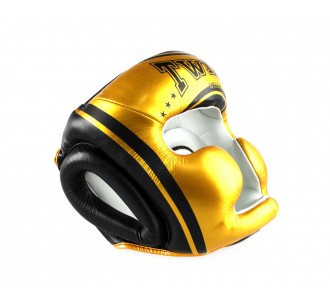 Детский боксерский шлем Twins Special (HGL-3 TW4 black-gold)