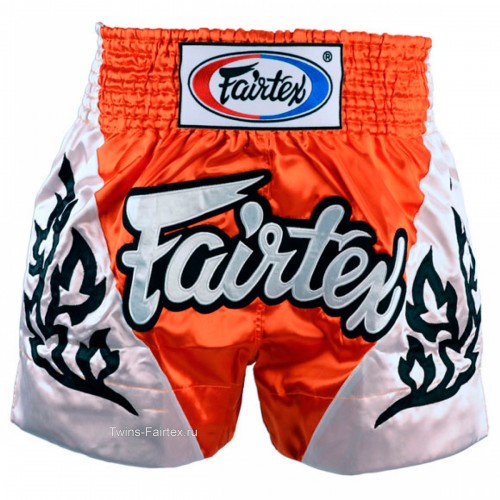 Шорты для тайского бокса Fairtex ("Tropical Orange" BS-0649)