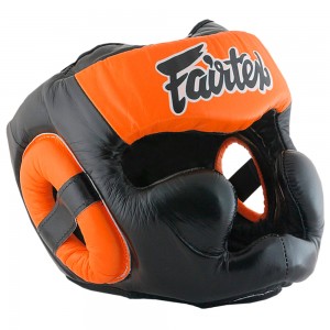 Боксерский шлем Fairtex (HG-13 orange)
